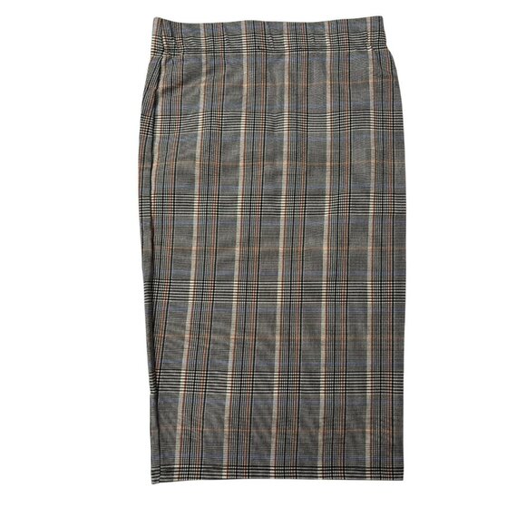 Alexa USA Plaid Stretch Plaid Pencil Skirt Womens Medium Academia Schoolgirl - Picture 3 of 7